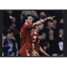 Signed photo of Andy Carroll the Liverpool footballer. 